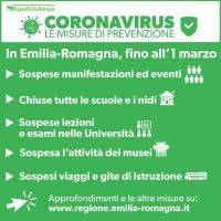 Regione emilia Romagna Corona Virus